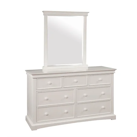 7-Drawer Dresser and Mirror Set